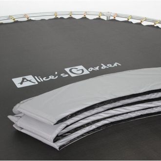 Sweeek Sweeek - Cama El&aacute;stica Con Protecci&oacute;n Red, 180cm, Cassiopee, Gris, 183x183x54 Cm