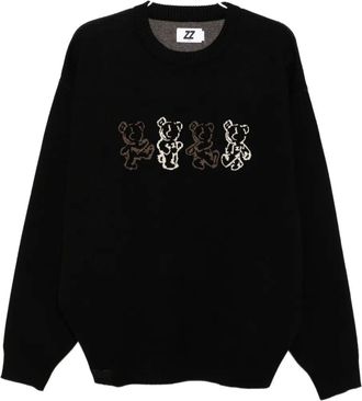 Izzue Maglione con stampa - Nero