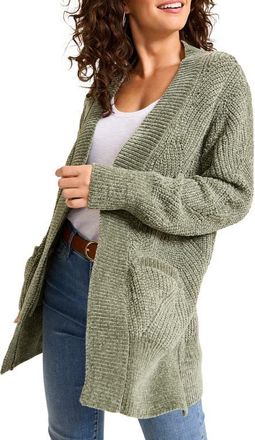 Tommy Bahama Shell St. Luna Chenille Cardigan in Seagrass at Nordstrom, Size X-Small