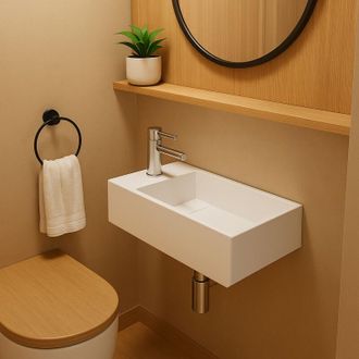 Ambra Manea G - Lavabo Rectangular Suspendido - Lavabo