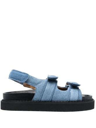 Isabel Marant Sandali Madee denim con cinturino posteriore - Blu