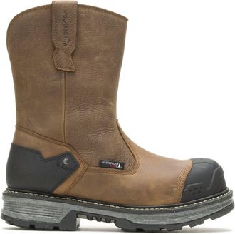 Wolverine Mens Hellcat Hd Wellington Work Boots In Brown Leather