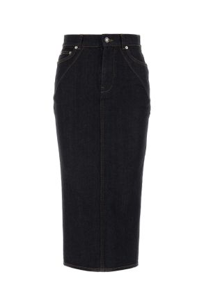 Givenchy Midnight Blue Stretch Denim Skirt