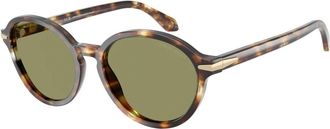Giorgio Armani Stijlvolle zonnebril Ar 8237 in blauw - Dames - Zonnebrillen - Bruin - 53 MM - Accessoires