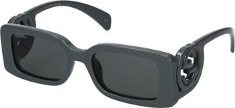 Gucci Damens Sonnenbrille Acetat Grau