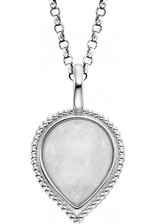 Engelsrufer Womens ERN-PUREDROP-MO Ladies Pure Moondrop Necklace - Multicolour Sterling Silver - One Size