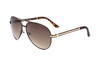 Guess Brown Gradient Pilot Mens Sunglasses GF0173 48F 61
