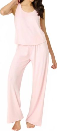 PJ Salvage Pointelle Essentials Tank Top In Ballet Pink