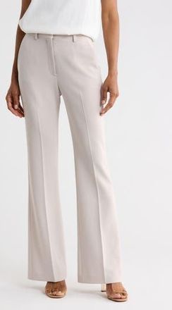 Theory Demitira High Waist Flare Leg Pants in Stoneware at Nordstrom Rack, Size 10