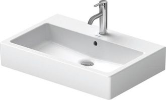 Duravit Duravit - Lavabo Vero 700mm, Pulido Con Rebosadero, Con Banco De