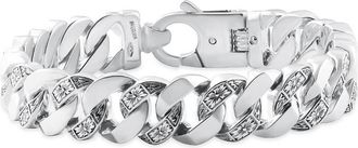 Pompeii3 Mens Designed 14k Gold (115gram) or Platinum (186gram) 14.5mm Bracelet 8.75