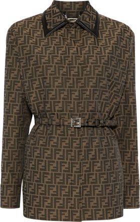 Fendi Canvas Single-Breasted Jacket