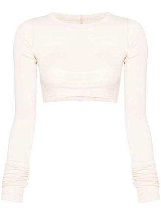 Rick Owens cropped t-shirt - women - Cotton - 40 - White