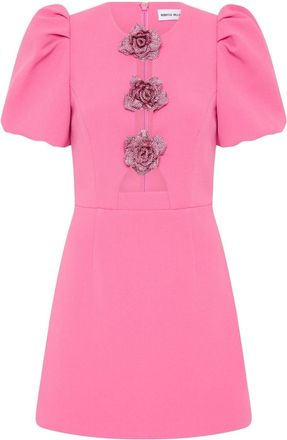 Rebecca Vallance Aubree flower mini dress - women - Polyester/Elastane - 8 - Pink