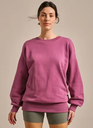 BAM Longline Pleated Back Sweatshirt - X-Small