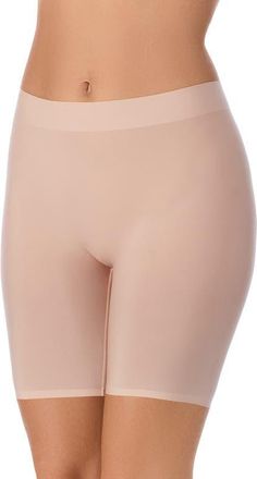 OnGossamer Heavenly Stretch No-Slip Shaping Shorts in Champagne at Nordstrom, Size Medium