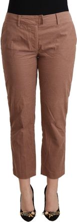 Costume National Cotton Tape Cropped Womens Pants