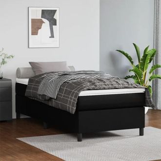 vidaXL Vidaxl - Estructura De Cama Sin Colch&oacute;n Cuero Sint&eacute;tico Negro 100x200 Cm