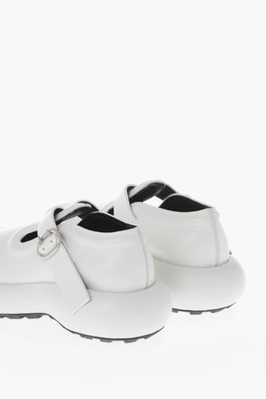 Jil Sander Leather Mary Janes With Chunky Sole Jil Sander