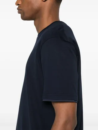 Herno Mens Crewneck T-Shirt Blue T-Shirts And Polos