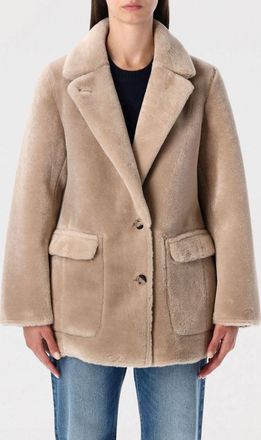 Urban Code Fur Coat URBANCODE Woman color Honey