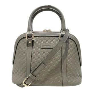 Gucci Pre-owned Handbags, female, Gray, Size: ONE SIZE Pre-owned Vintage Shoulder Bag