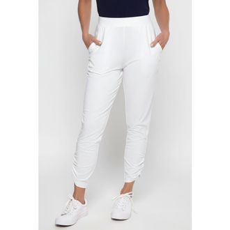 Coolibar Womens Ruche Pants - UPF 50+ Sun Protection - Cafe in White at Nordstrom, Size X-Small