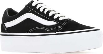 Vans Unisex Black Fabric Old Skool Platform Sneakers Y281