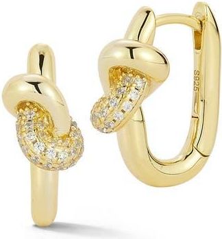 Glaze Jewelry Love Knot Hoop Earrings in Gold at Nordstrom Rack