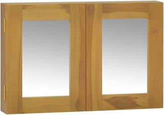 vidaXL Mirror Cabinet 60x10x40 cm Solid Wood Teak Vidaxl
