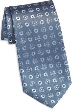 Jack Victor Floral Silk Tie in Blue at Nordstrom