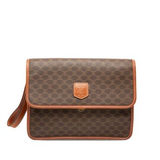 Celine Pre-owned Celine Macadam Coated Canvas Clutch Unisex UYNE1U5SR7OV3DNM