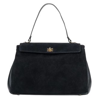 Estro & Luminara Handbags, female, Black, Size: ONE SIZE Satchel Bag