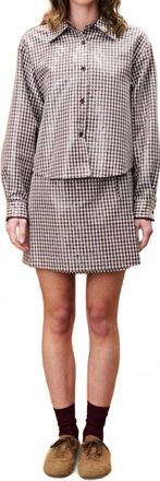FRNCH Steinbeck Skirt In Chocolate