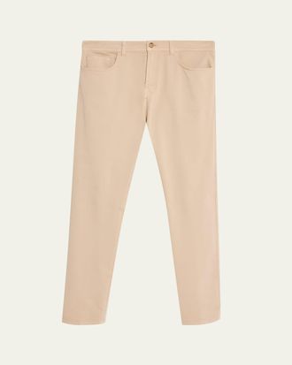Cesare Attolini Mens Cotton and Cashmere Slim Five-Pocket Pants