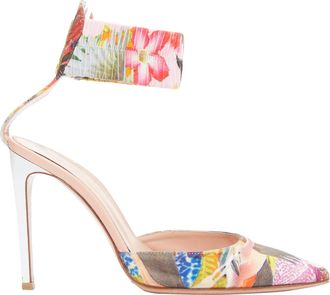 Gianvito Rossi x Altuzarra floral elastic cuff pumps