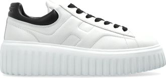Hogan H-Stripes Platform Sneakers - Dames - Sneakers - Wit - 37 EU - Leer - Schoenen
