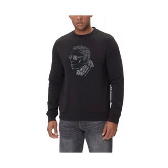 Karl Lagerfeld Hombre, Sudaderas, Negro, Talla: L