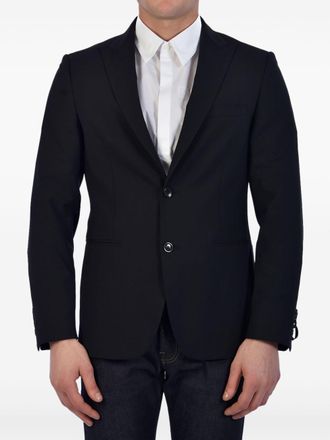 Tonello single-breasted wool blazer - men - Wool - 54 - Black