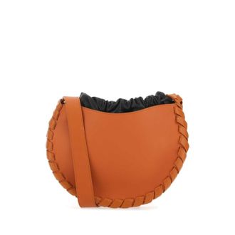 Chlo&eacute; Dark Orange Leather Small Mate Crossbody Bag