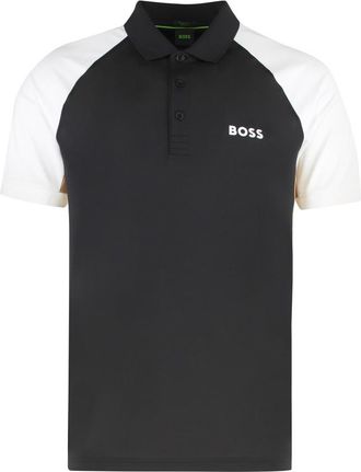 HUGO BOSS Black Color Block Logo Polo