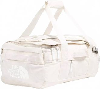 The North Face Mens Base Camp Voyager Duffel Bag - 42L In White Dune