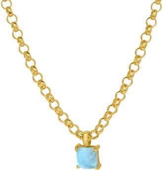 Dean Davidson Nomad Gem Pendant Necklace in Iridescent Turq/gold at Nordstrom