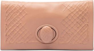 Bottega Veneta Pre-owned Bottega Veneta Nappa Embossed Intrecciato Turn Lock Clutch Ladies JR78QY6BT5J46D38