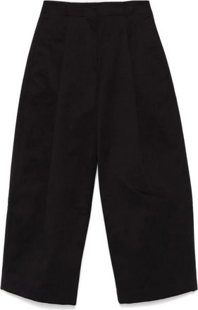 STUDIO NICHOLSON Dames, Broeken, Zwart, Maat: XS Katoen