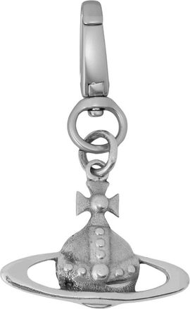 Vivienne Westwood Orb Charm Sleutelhanger - Heren - Sleutelhangers & Tashangers - Grijs - ONE Size - Leer - Accessoires