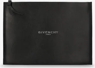 Givenchy Pochette in pelle con logo lettering frontale - GIVENCHY - gender_Man