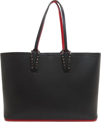 Christian Louboutin Black Leather Pouch Tote Bag (Pre-Owned)