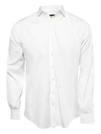Dsquared2 long-sleeve buttoned shirt - men - Elastane/Cotton - 46 - White