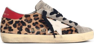 Golden Goose Super Star Lear-Sneaker mit Leopardenmuster
